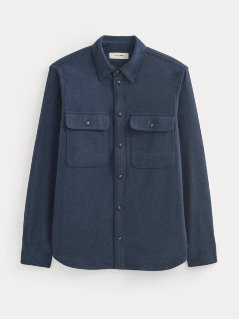 Everlane Men's Navy Blue The Heavyweight Overshirt Button Up, size M